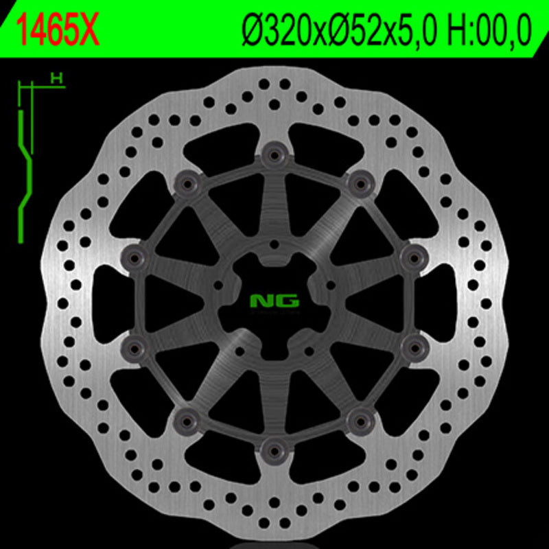 NG BRAKE DISC WAVE 1465X