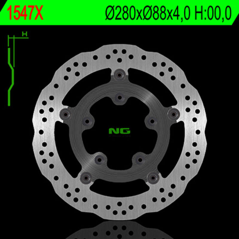 NG BRAKE DISC WAVE 1547X