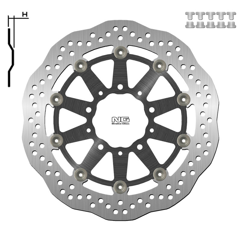 NG BRAKE DISC WAVE 1558XG
