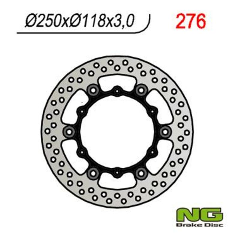 NG BRAKE DISC ROUND 276/OLD