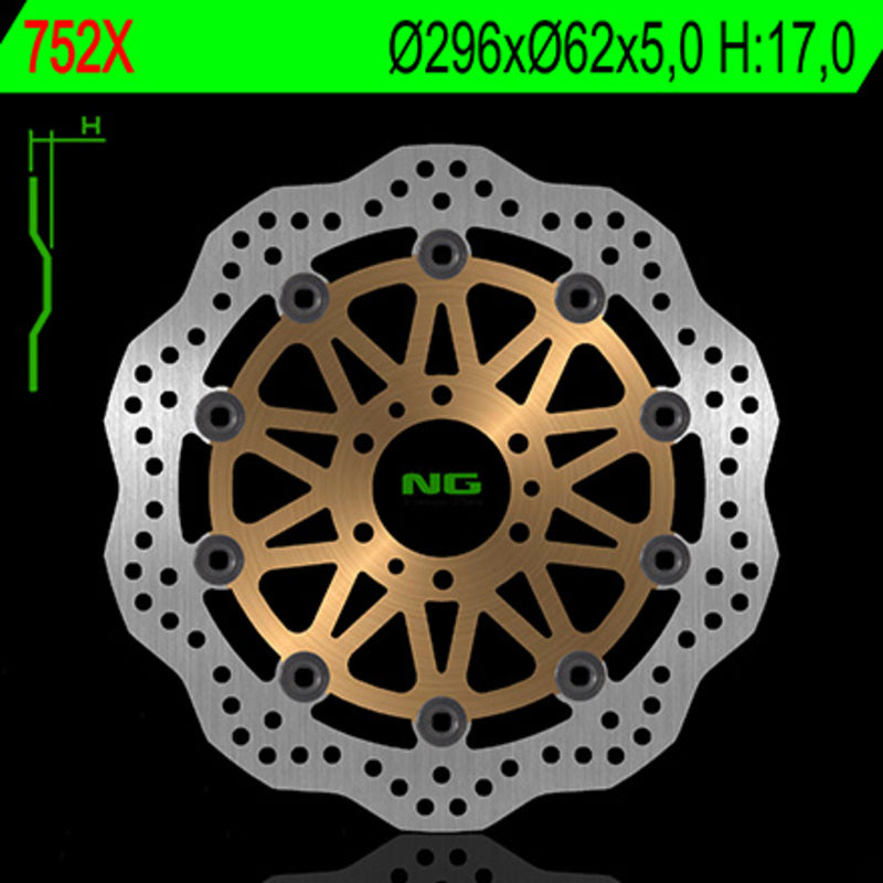 NG BRAKE DISC WAVE 752X