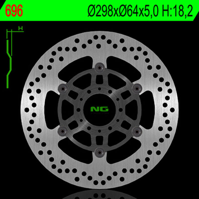 NG BRAKE DISC ROUND 696