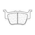 CLBRA BRAKE PADS 1140ATV1 SINTER METAL