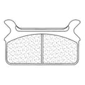 CLBRA BRAKE PADS 2342RX3 SINTER METAL