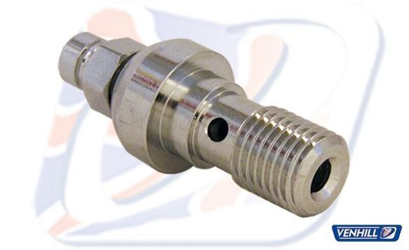 VENHI BOLT  WITH BLEEDER 3/8 CHROME
