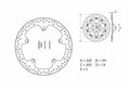 BREMB BRAKE DISC ORO SERIE 168B407D7