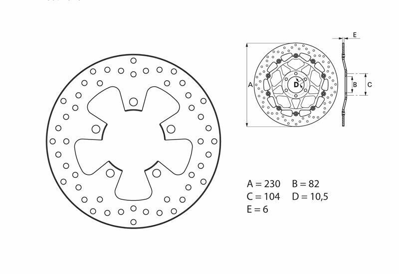 BREMB BRAKE DISC ORO SERIE 68B40761