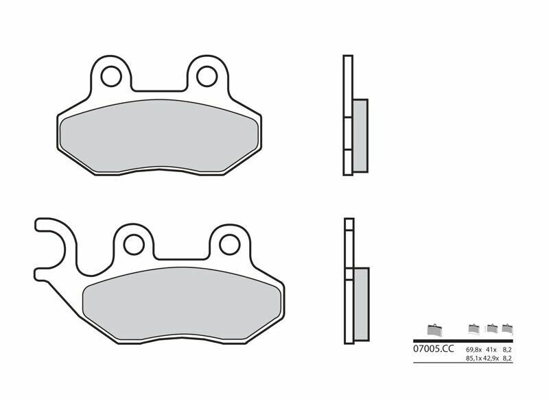 BREMB BRAKE PADS 07005 ORGANIC