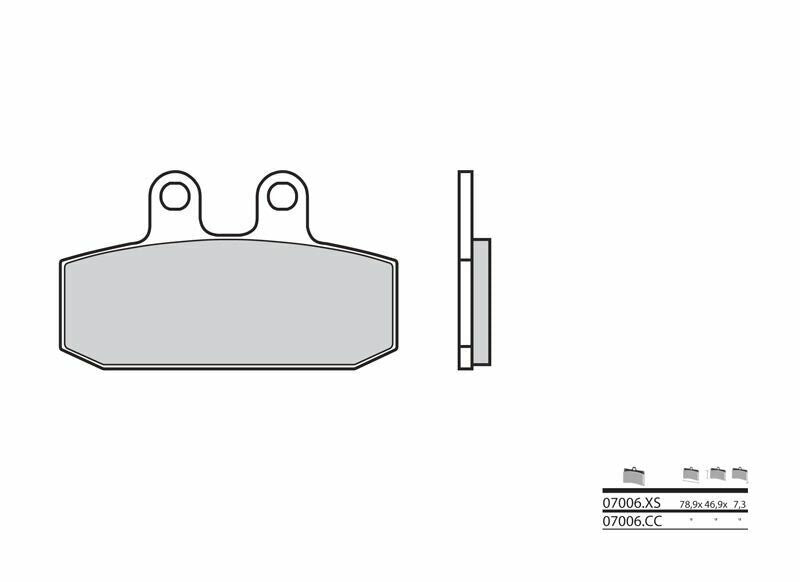 BREMB BRAKE PADS 07006 ORGANIC