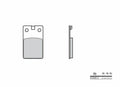 BREMB BRAKE PADS 07008 ORGANIC
