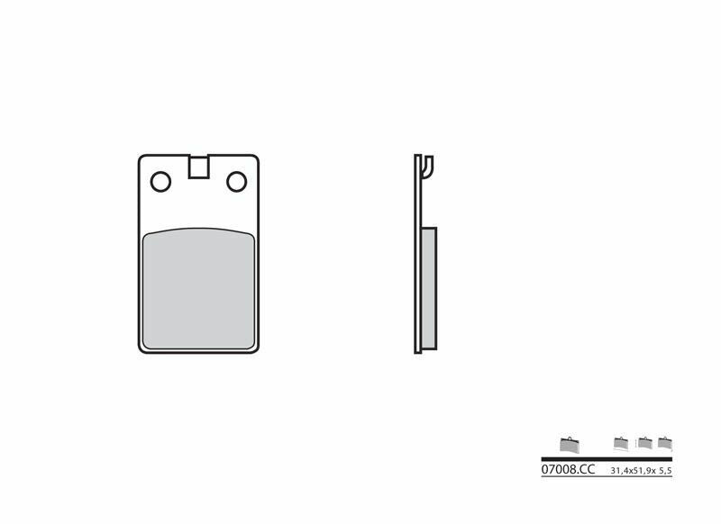 BREMB BRAKE PADS 07008 ORGANIC