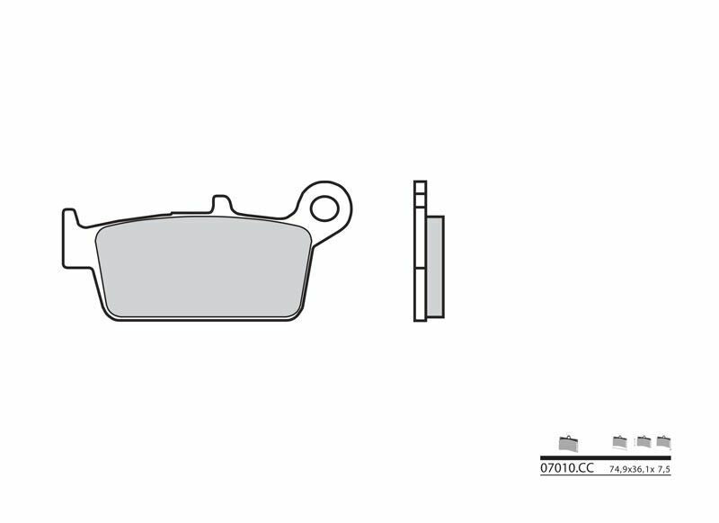 BREMB BRAKE PADS 07010 ORGANIC