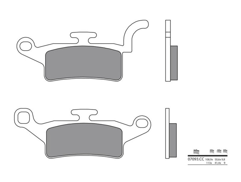 BREMB BRAKE PADS 07093CC CARBON CERAMIC