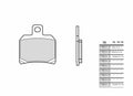 BREMB BRAKE PADS 07BB209A ORGANIC
