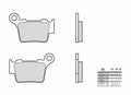 BREMB BRAKE PADS 07BB275A ORGANIC