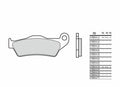 BREMB BRAKE PADS 07BB0483 ORGANIC