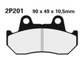 NISSI BRAKE PADS 2P-201NS SINTER METAL