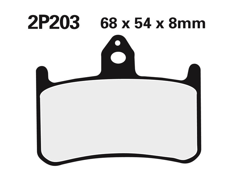 NISSI BRAKE PADS 2P-203ST SINTER METAL