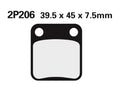 NISSI BRAKE PADS 2P-206GS SINTER METAL