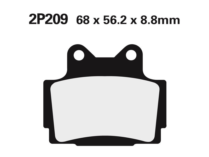 NISSI BRAKE PADS 2P-209GS SINTER METAL