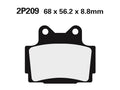 NISSI BRAKE PADS 2P-209NS SINTER METAL