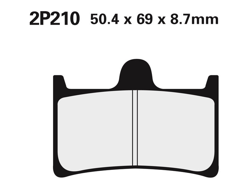NISSI BRAKE PADS 2P-210ST SINTER METAL