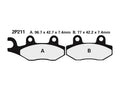 NISSI BRAKE PADS 2P-211NS SINTER METAL