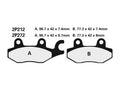 NISSI BRAKE PADS 2P-212STMX SINTER METAL
