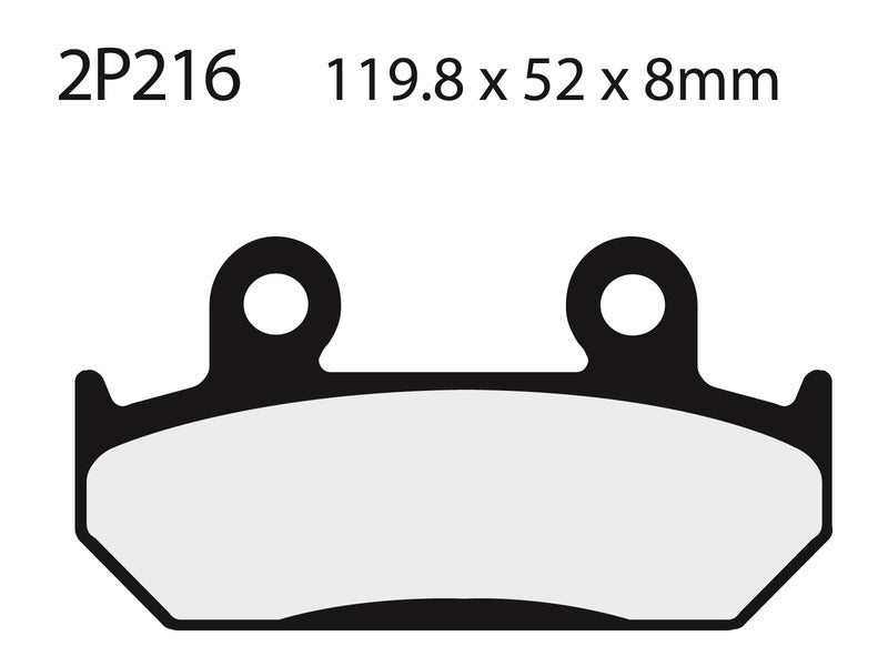 NISSI BRAKE PADS 2P-216NS SINTER METAL