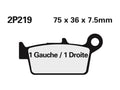 NISSI BRAKE PADS 2P-219STMX SINTER METAL