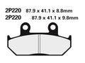 NISSI BRAKE PADS 2P-220NS SINTER METAL