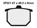 NISSI BRAKE PADS 2P-221NS SINTER METAL