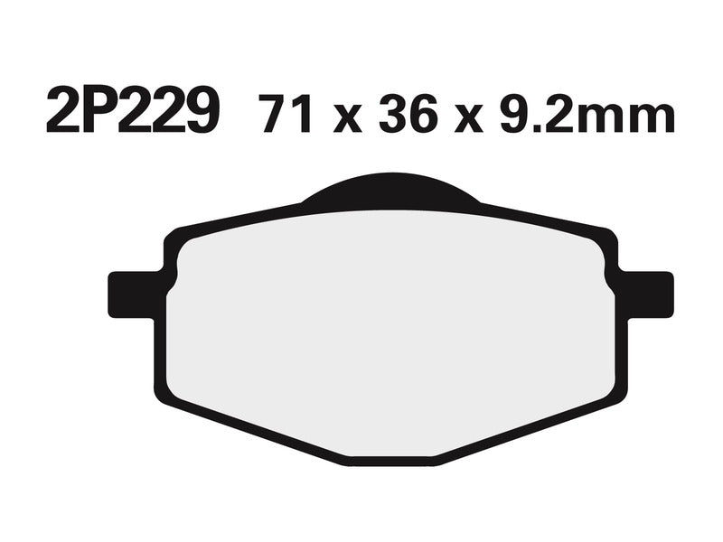 NISSI BRAKE PADS 2P-229GS SINTER METAL