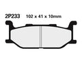 NISSI BRAKE PADS 2P-233NS SINTER METAL