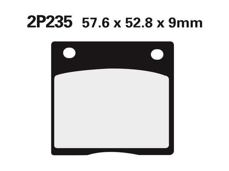 NISSI BRAKE PADS 2P-235NS SINTER METAL