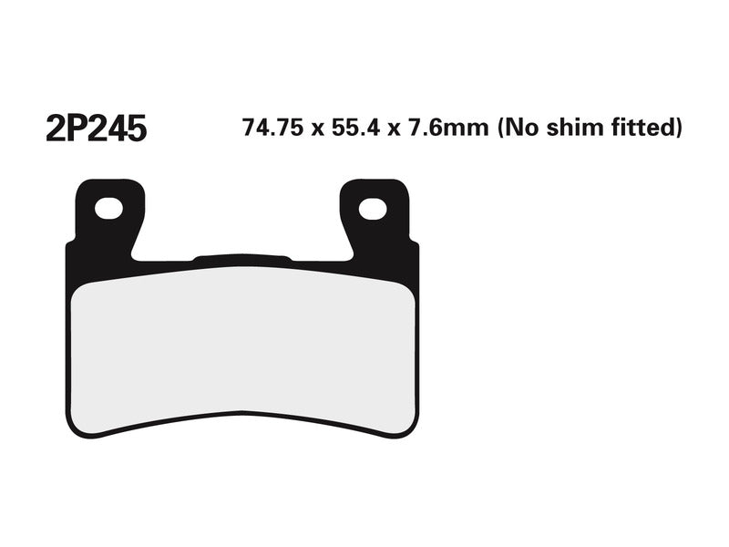 NISSI BRAKE PADS 2P-245ST SINTER METAL