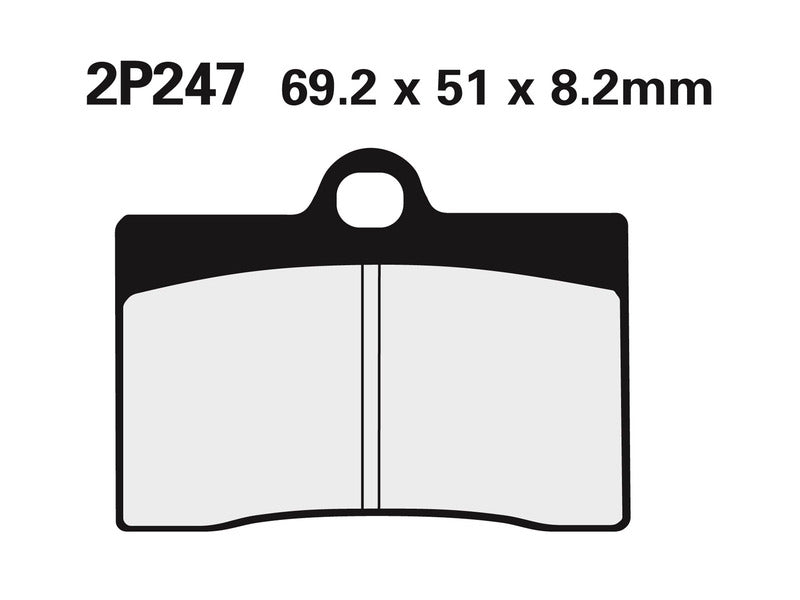 NISSI BRAKE PADS 2P-247NS SINTER METAL
