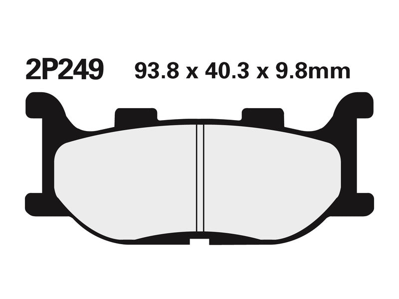 NISSI BRAKE PADS 2P-249NS SINTER METAL