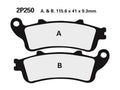 NISSI BRAKE PADS 2P-250STR2 SINTER METAL