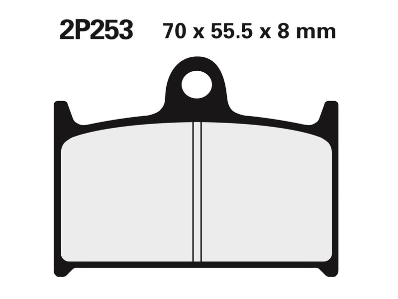 NISSI BRAKE PADS 2P-253ST SINTER METAL