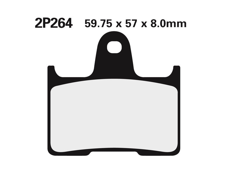 NISSI BRAKE PADS 2P-264ST SINTER METAL
