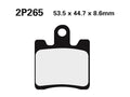 NISSI BRAKE PADS 2P-265NS SINTER METAL