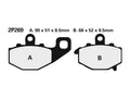 NISSI BRAKE PADS 2P-269NS SINTER METAL
