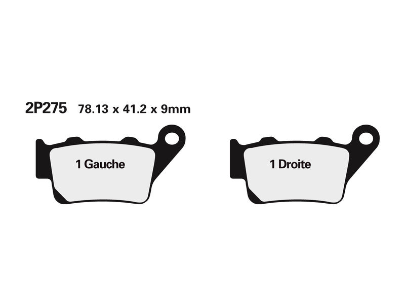 NISSI BRAKE PADS 2P-275STMX SINTER METAL