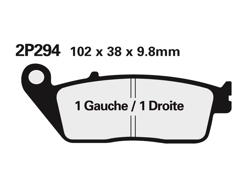 NISSI BRAKE PADS 2P-281ST SINTER METAL