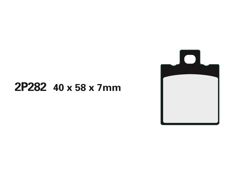 NISSI BRAKE PADS 2P-282NS SINTER METAL