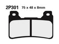 NISSI BRAKE PADS 2P-301ST SINTER METAL