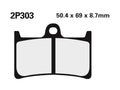 NISSI BRAKE PADS 2P-303ST SINTER METAL