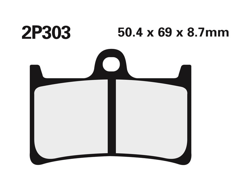 NISSI BRAKE PADS 2P-303ST SINTER METAL