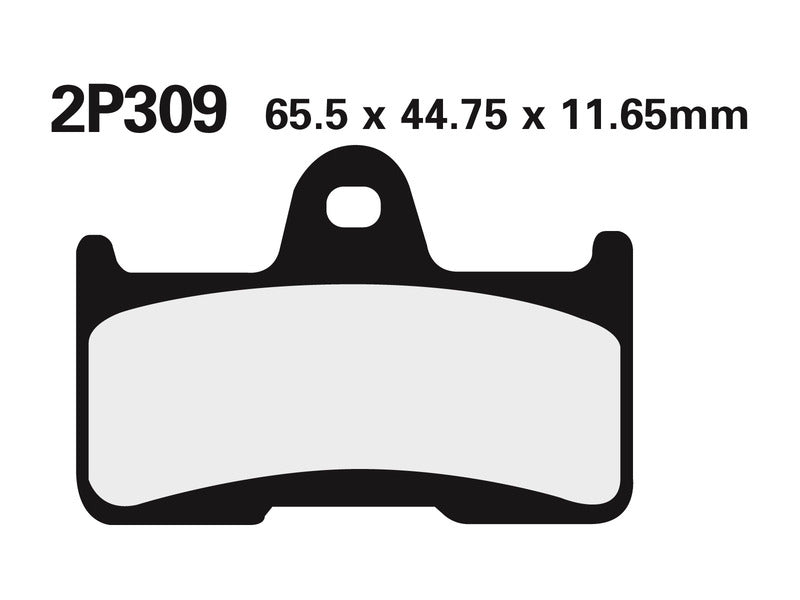 NISSI BRAKE PADS 2P-309GS SINTER METAL